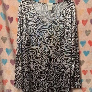 Psychedelic Sequin Graphic Swirly Shift Dress